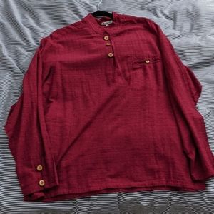 B.Loose High Quality Cotton Shirt